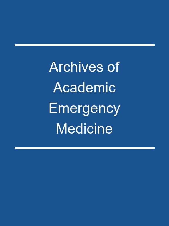 Arch Acad Emerg Med cover